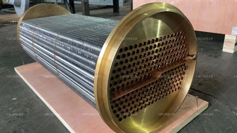 Yanmar 126687-18122 Aftercooler with Copper Tube Aluminum Fins Yanmar 126687-18122 Aftercooler with Copper Tube Aluminum Fins